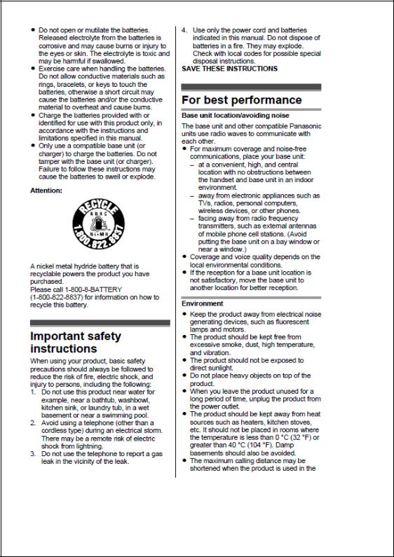 Panasonic 96NKX TG7871 Users Manual