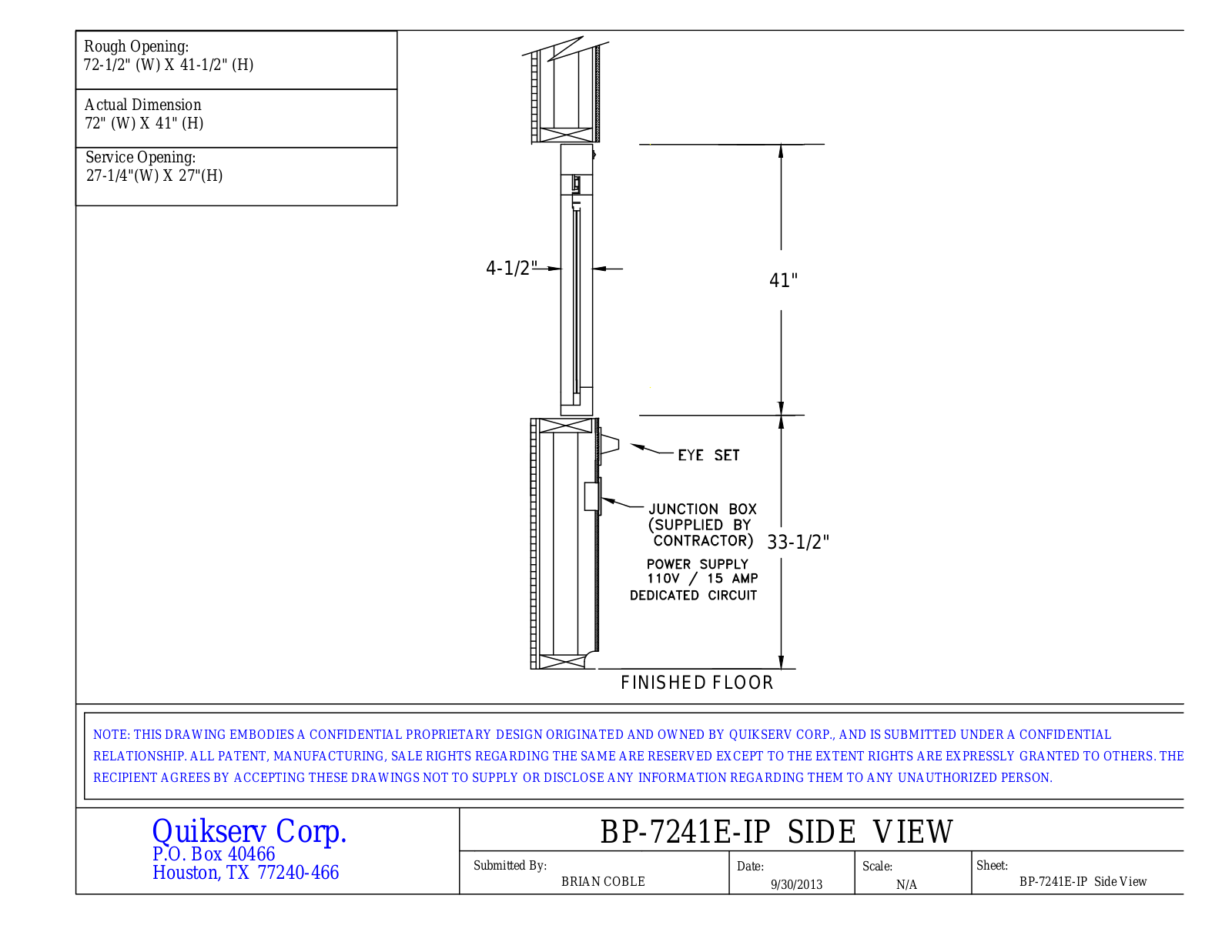 Quikserv BP-7241E-IP User Manual