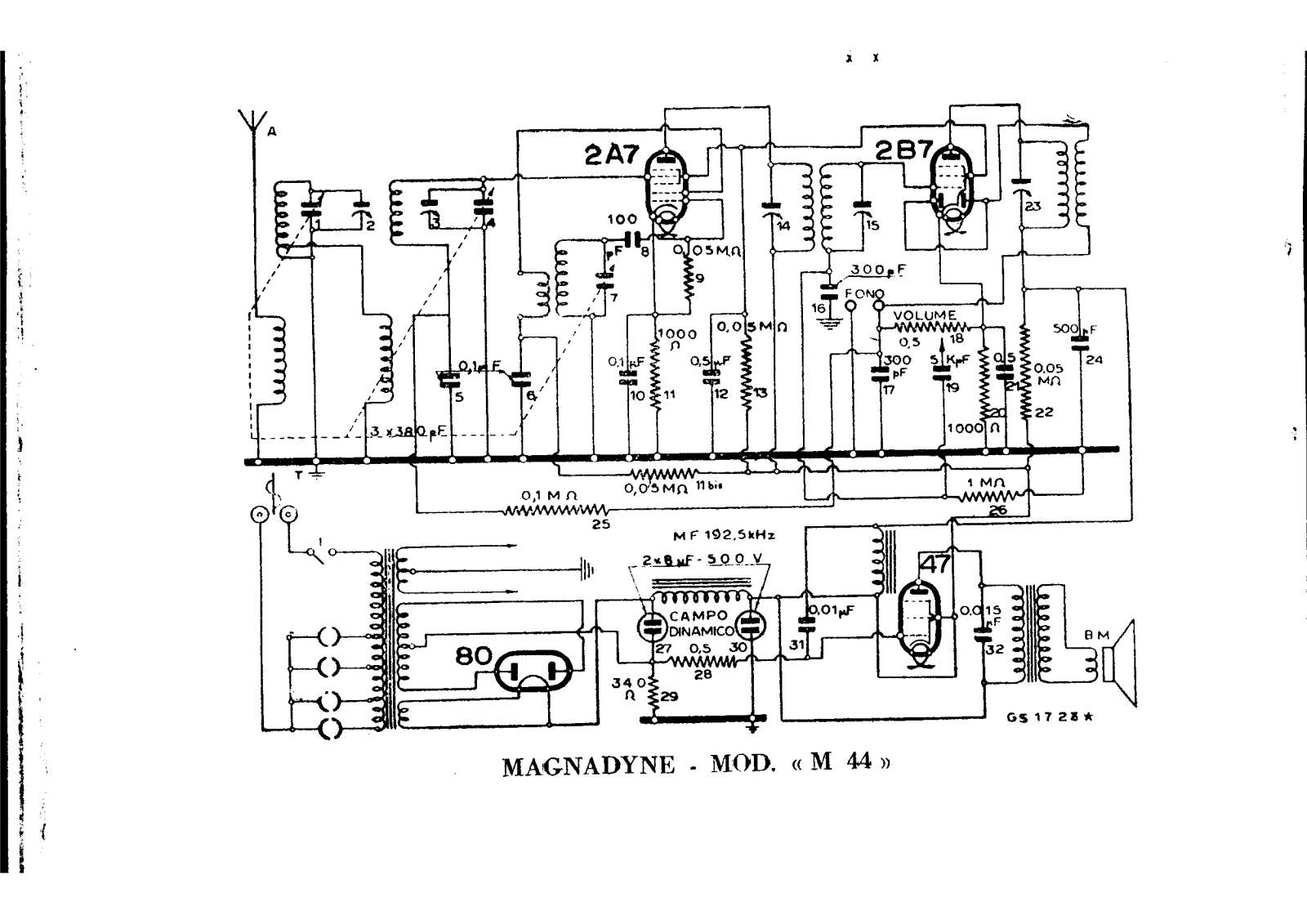 Magnadyne m44 schematic