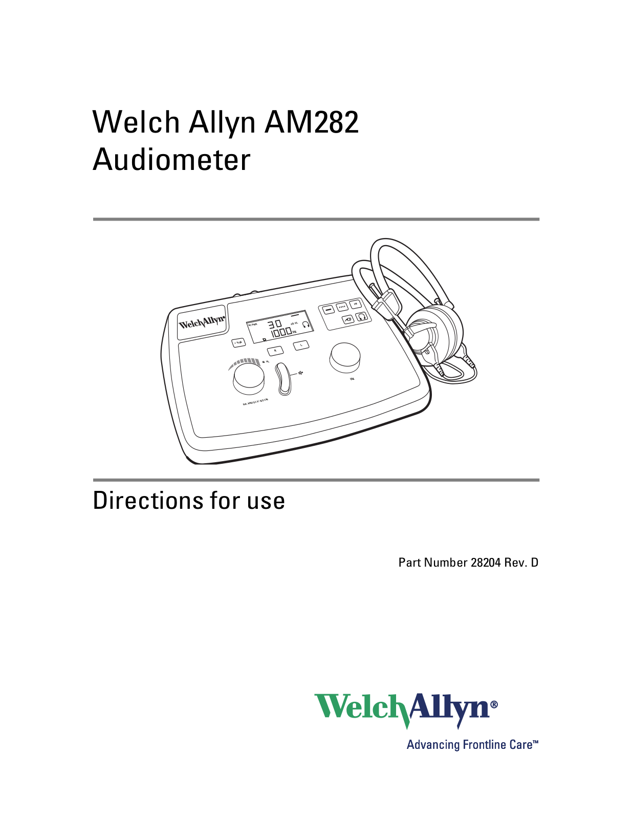 Welch Allyn AM282 User Manual