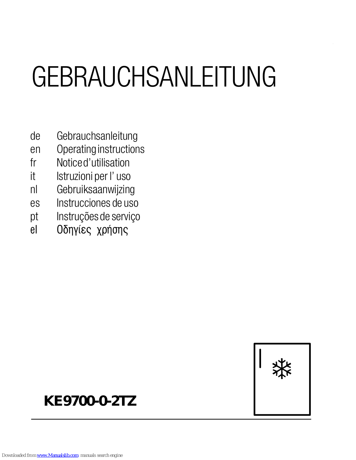 Küppersbusch KE9700-0-2TZ Operating Instructions Manual