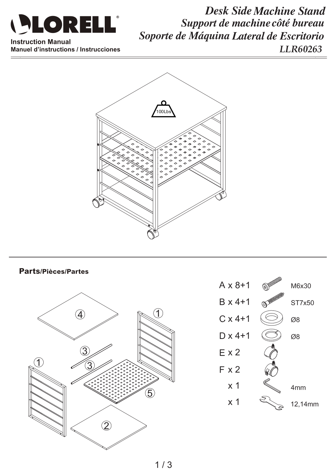 Lorell LRO10932 Installation & Assembly - ManualMachine.com