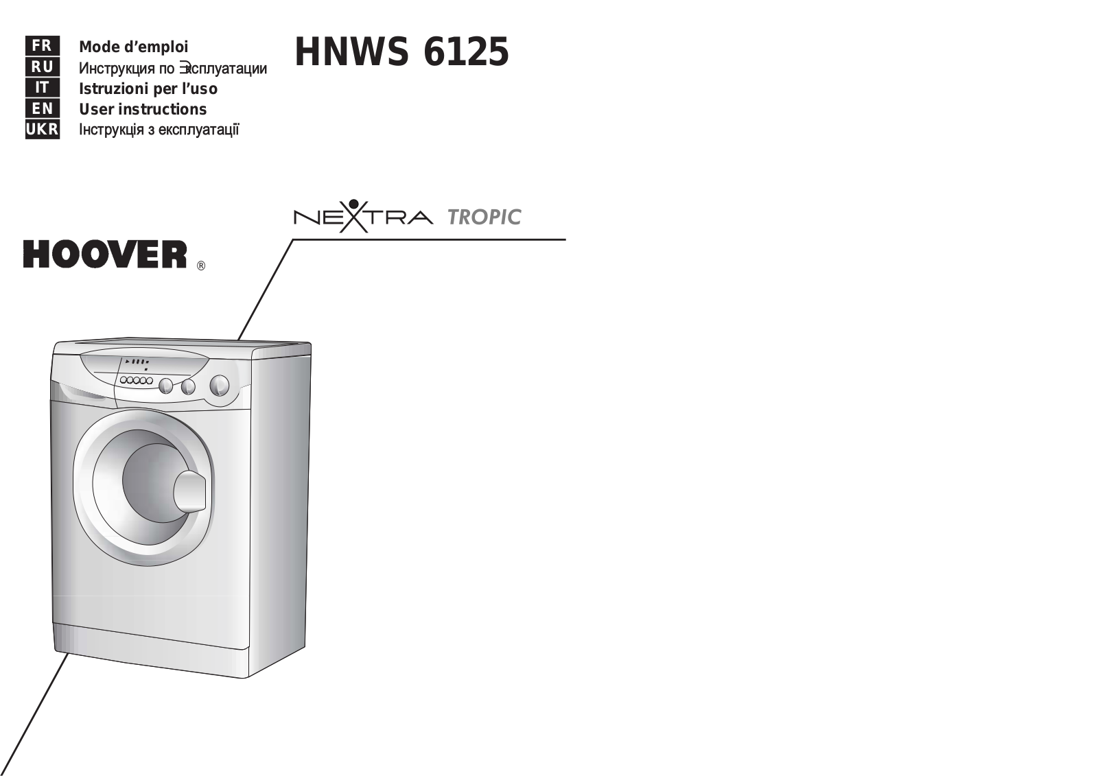 HOOVER HNWS6125 User Manual