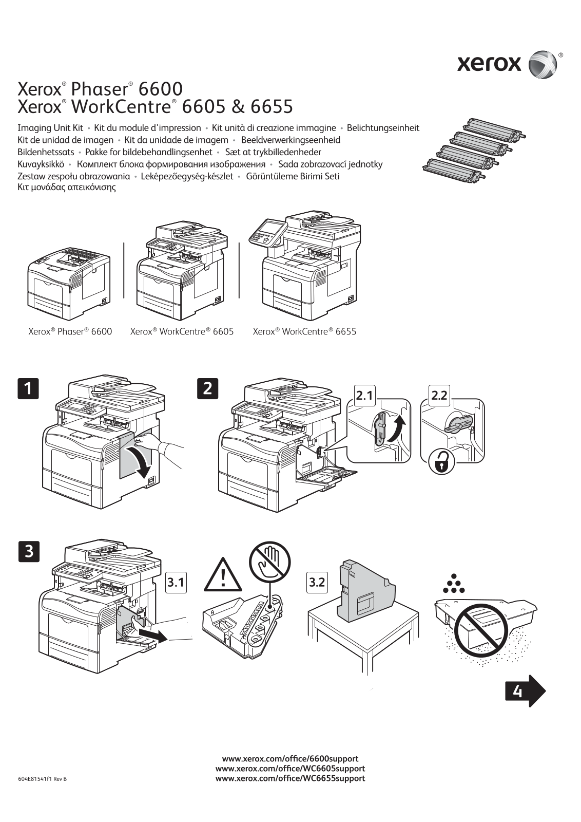 Xerox Imaging Unit Kit User Guide