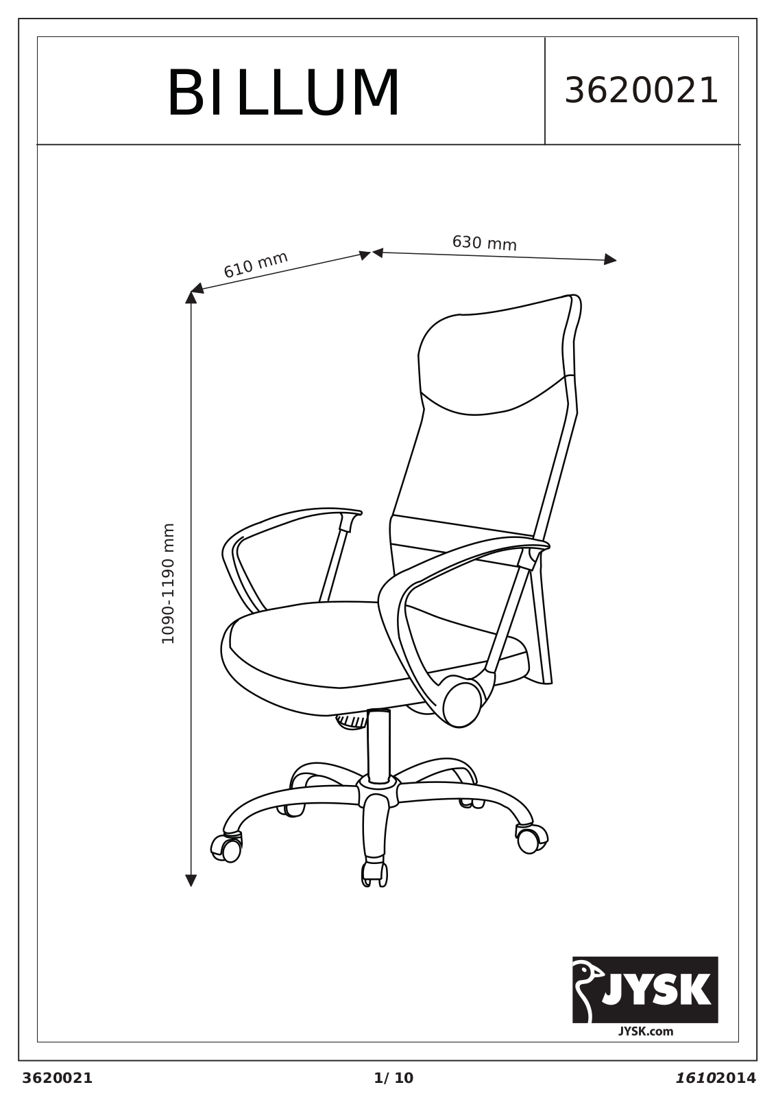 JYSK Billum User Manual