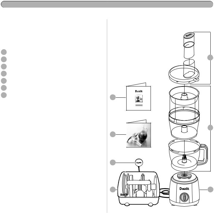 Dualit food processor Installation  Manual