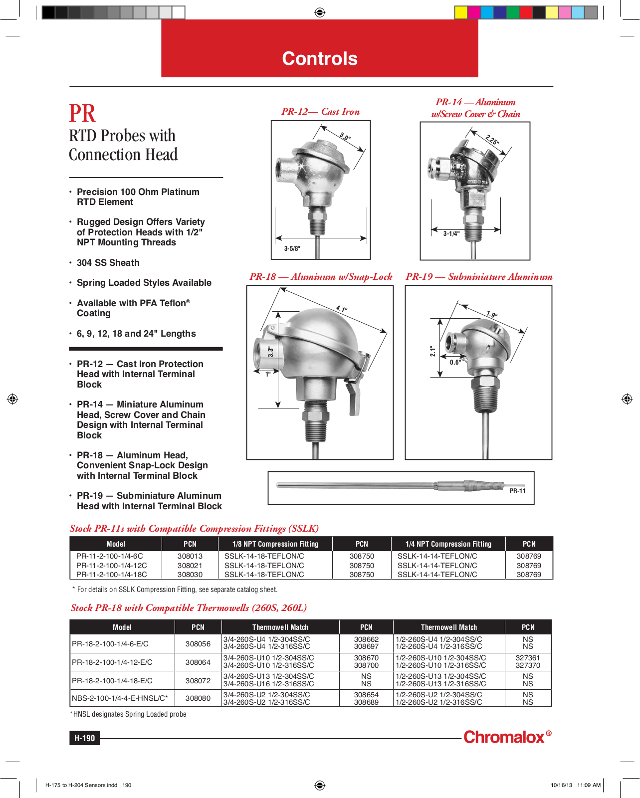 Chromalox PR Catalog Page