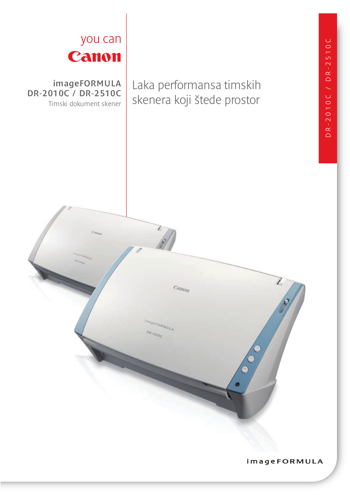 Canon imageFORMULA DR-2010C, imageFORMULA DR-2510C BROCHURE