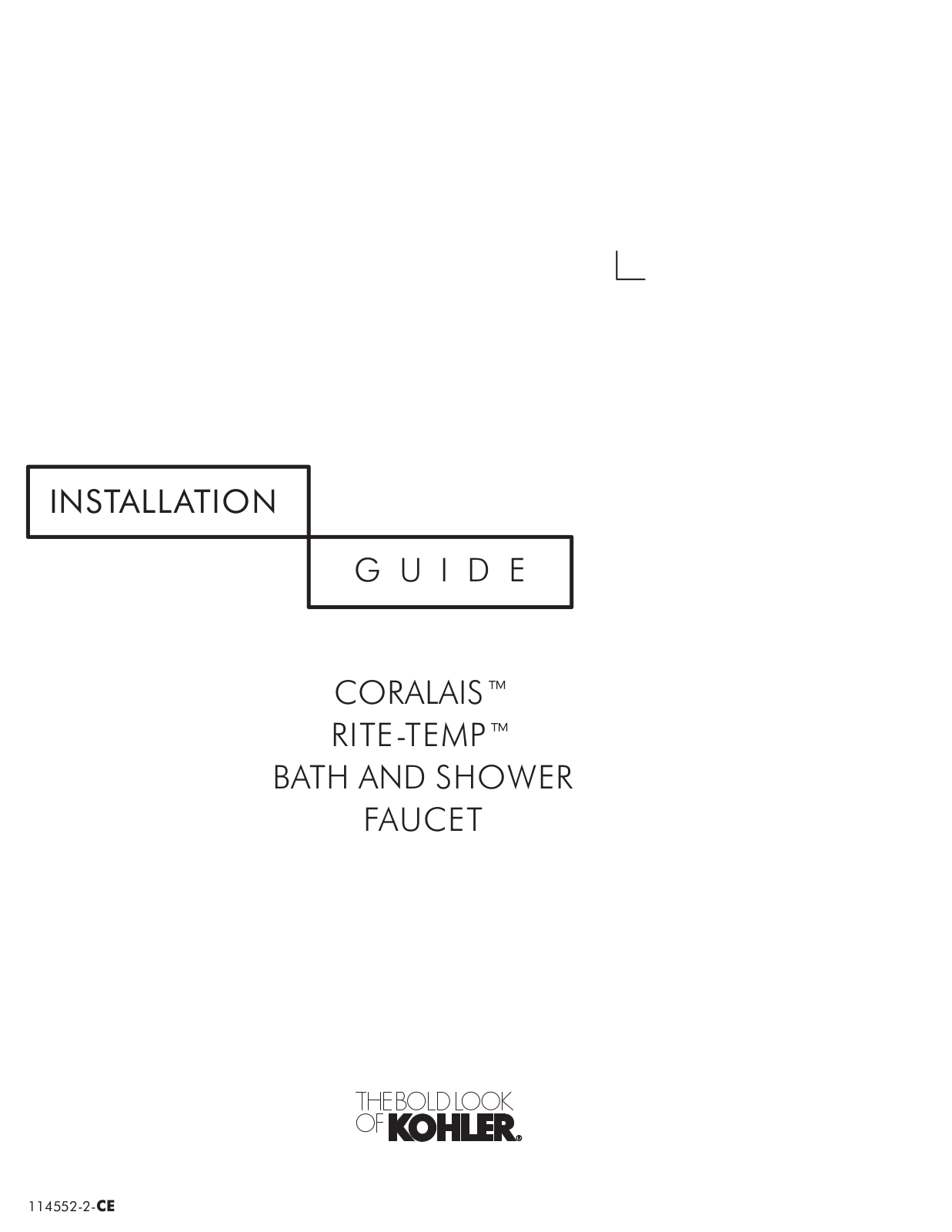 Kohler 114522-2-CE User Manual