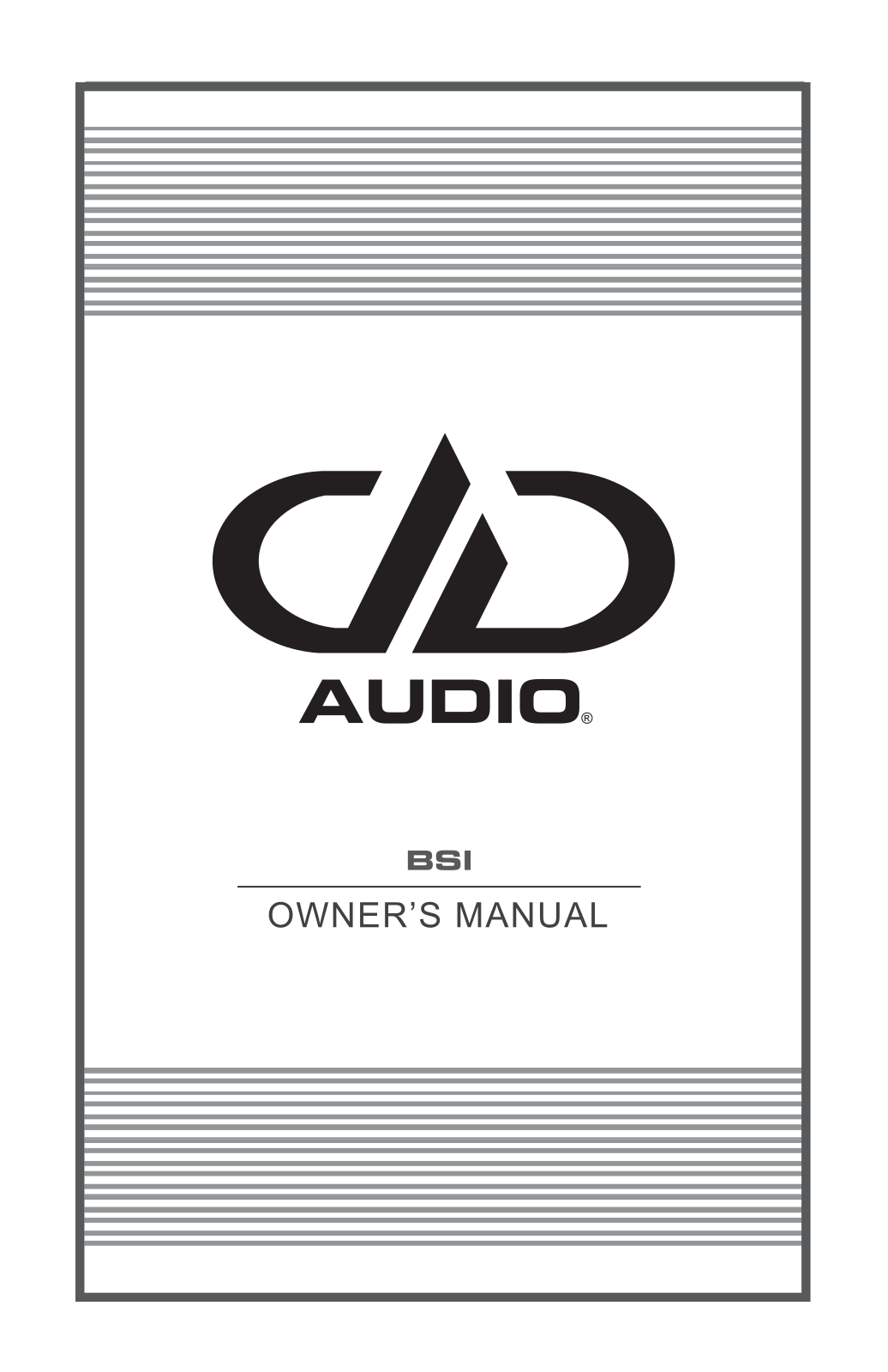 DD Audio BSI User guide - ManualMachine.com