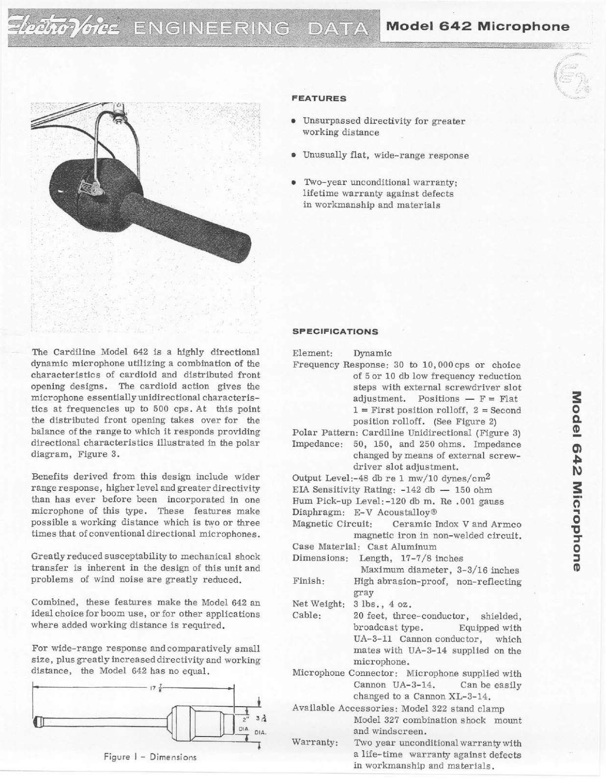 Electro-voice 642 DATASHEET