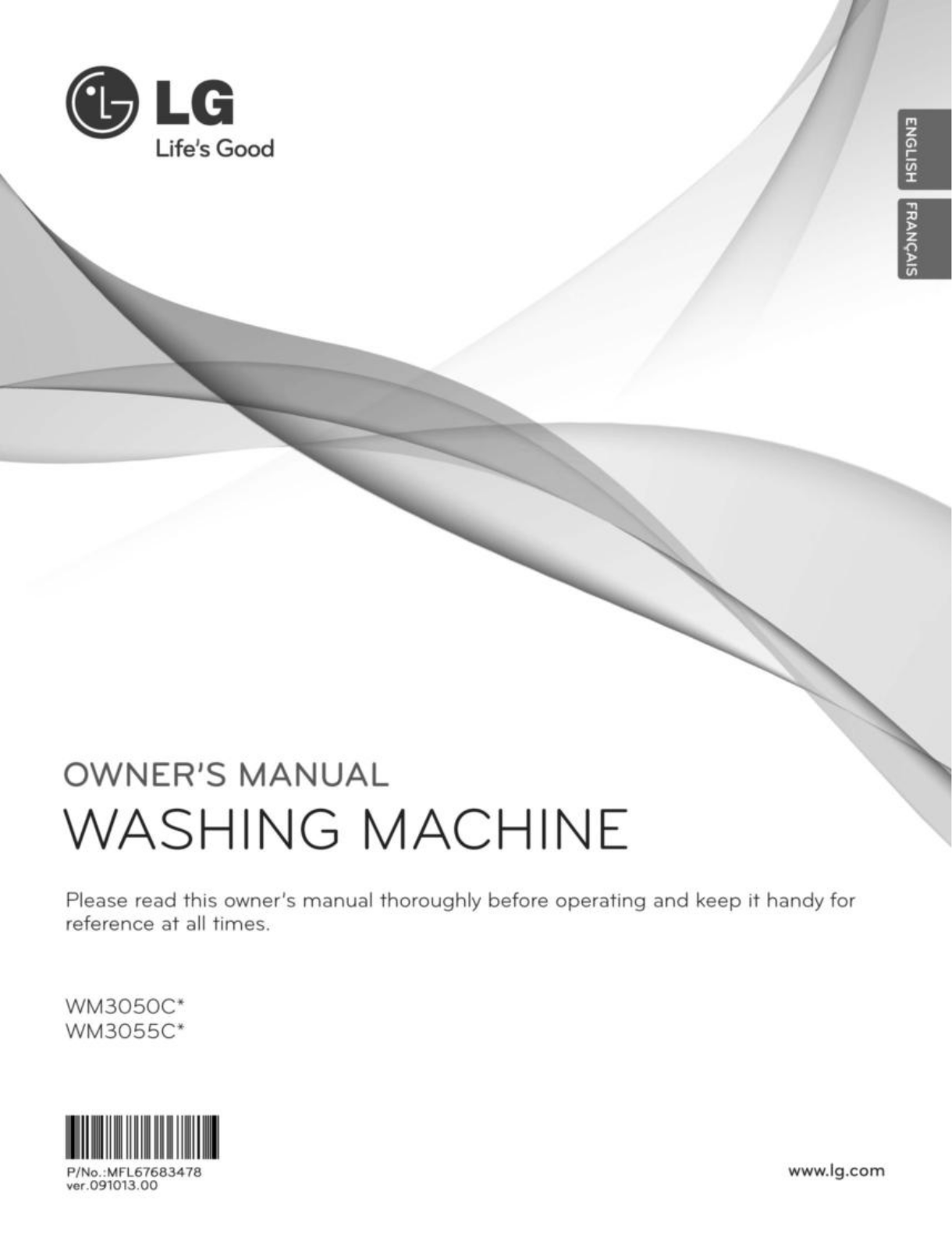 LG WM3055CW, WM3050CW Owner’s Manual