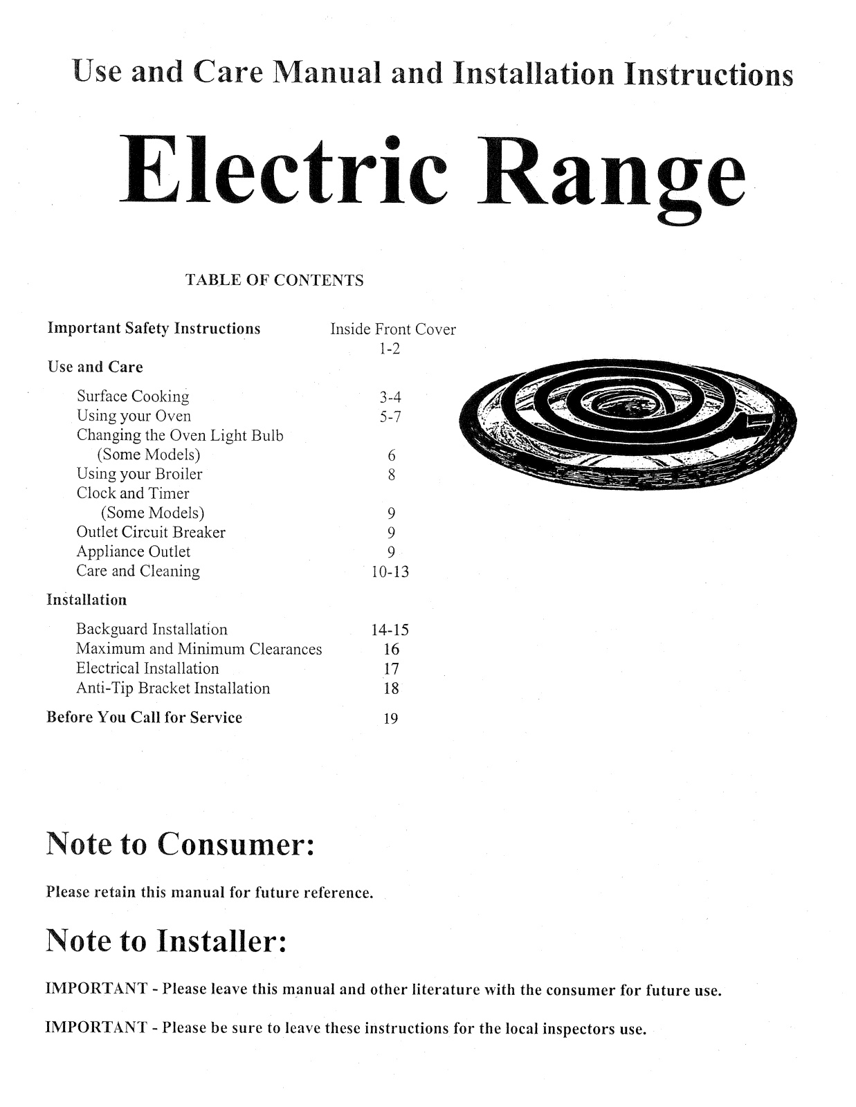 Premier SFK249TP Installation manual - ManualMachine.com