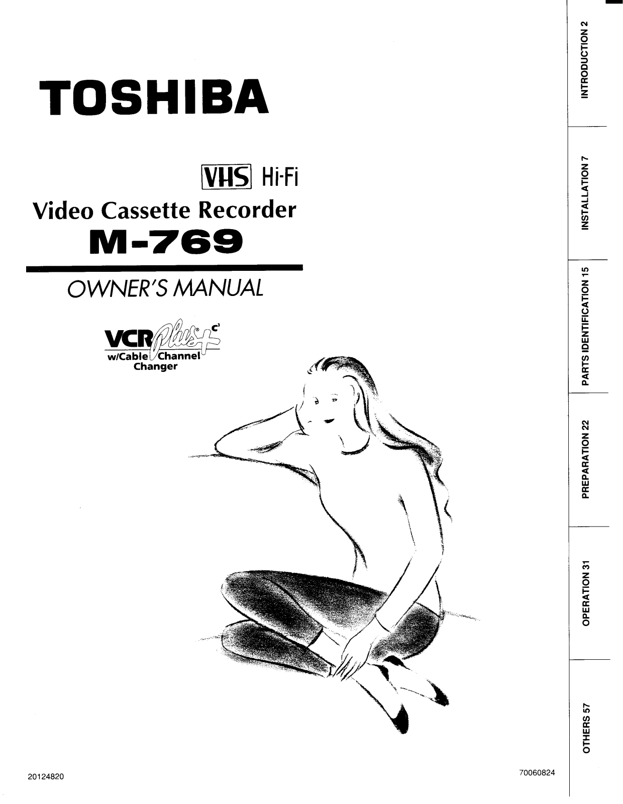 Toshiba M769 User Manual