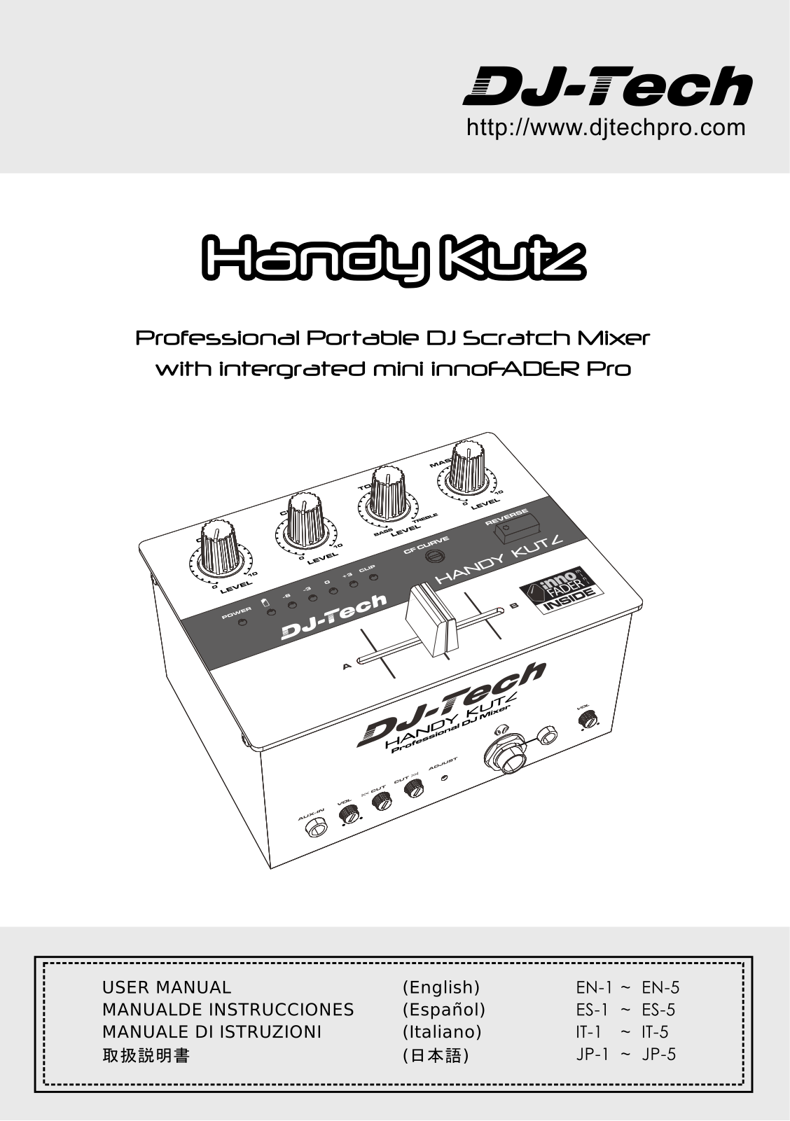 DJ-Tech Handy Kutz User Manual - ManualMachine.com