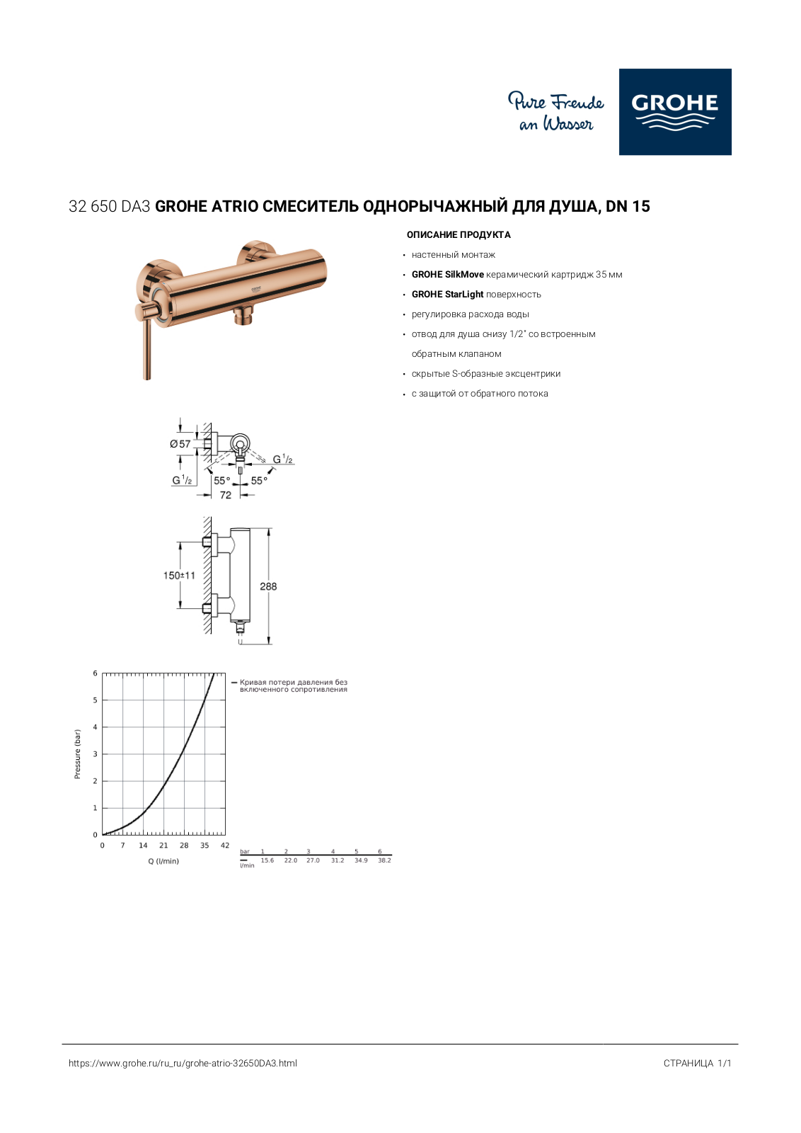 Grohe 32650DA3 User guide