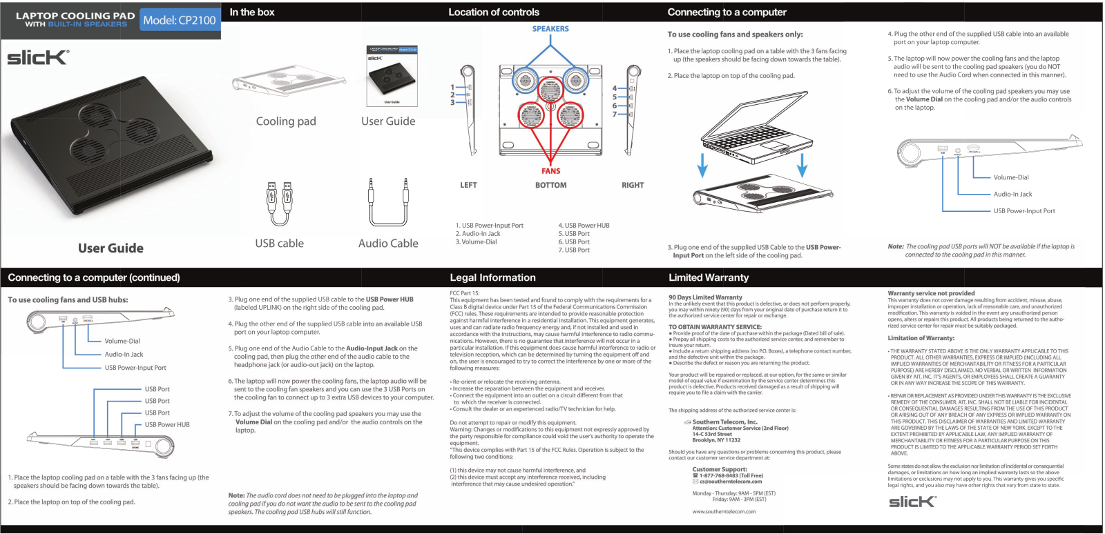 Slick CP2100 User Manual