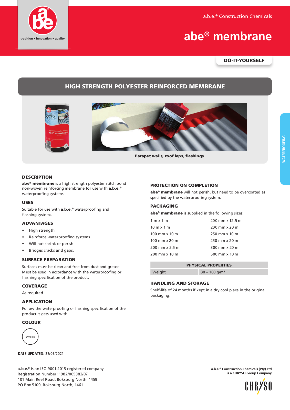 ABE Construction Membrane Specification