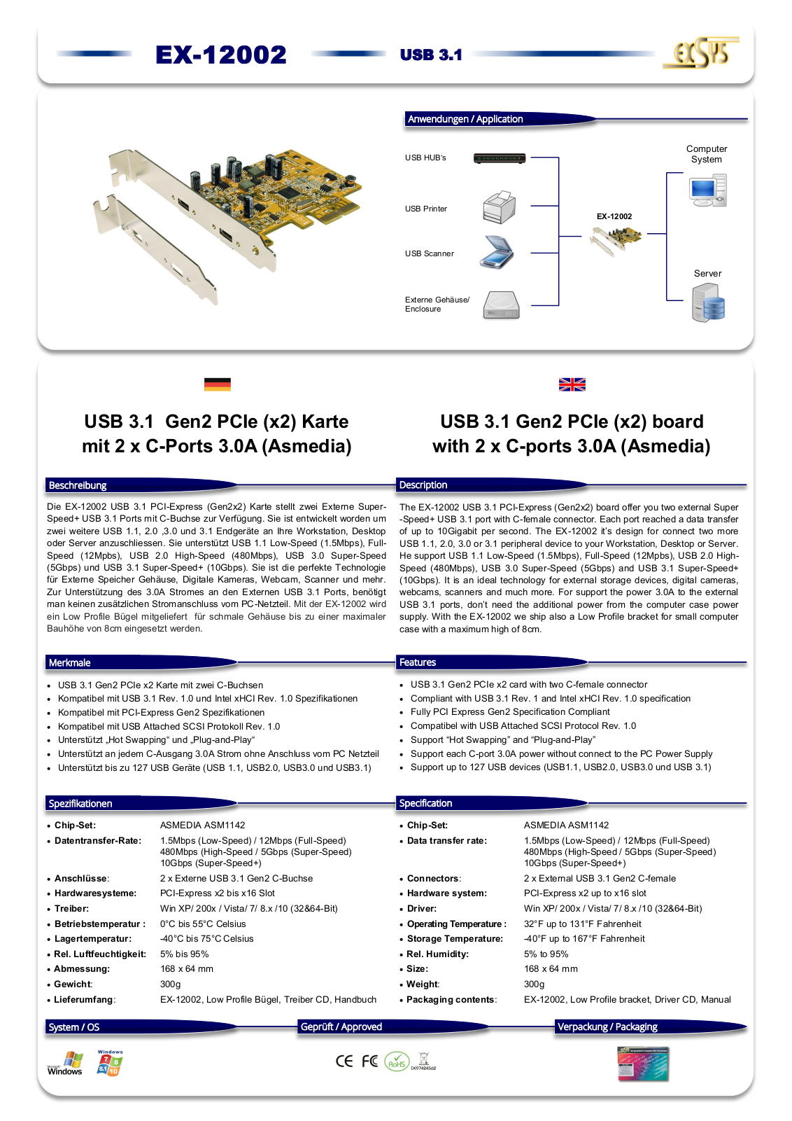 Exsys EX-12002 User Manual