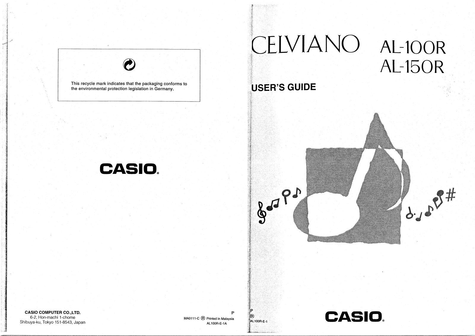 Casio AL-100R, AL-150R User Manual
