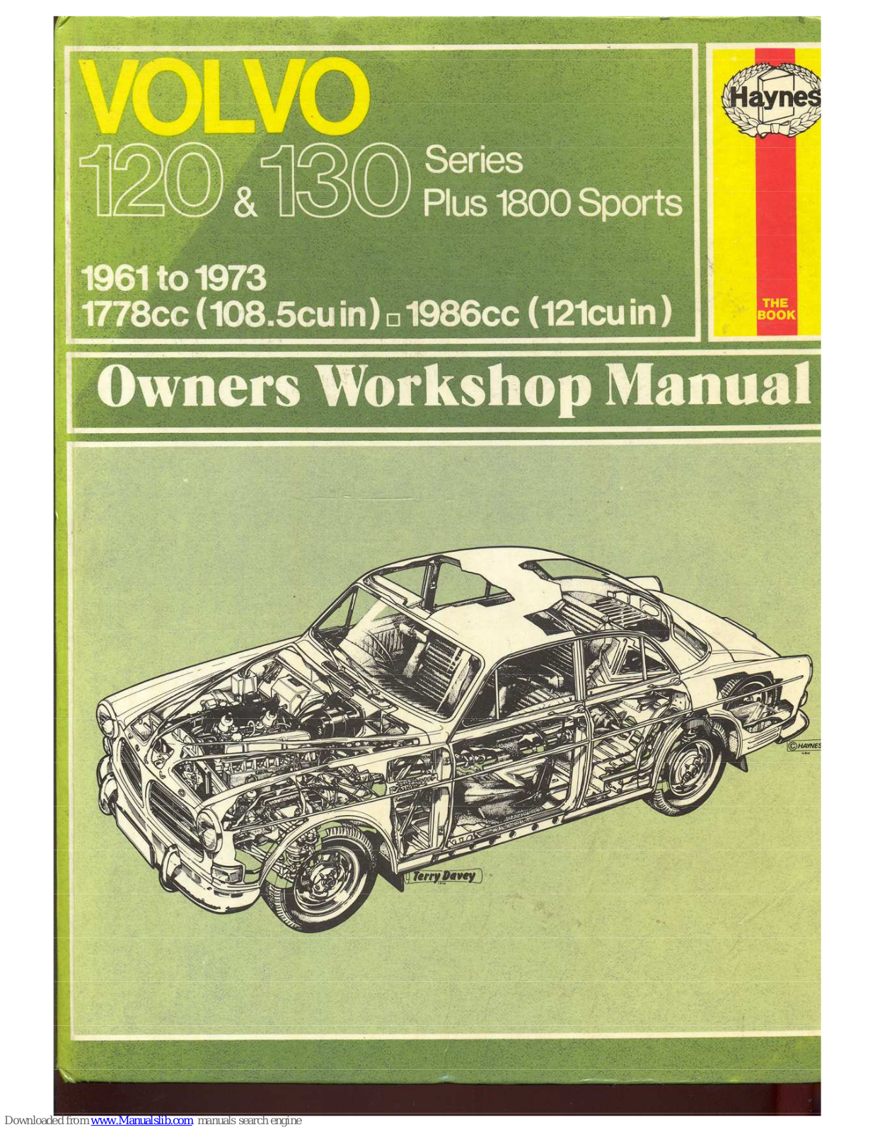 Volvo 133 1961, 122 1961, 132 1961, 221 1961, 222 1961 Owners Workshop Manual