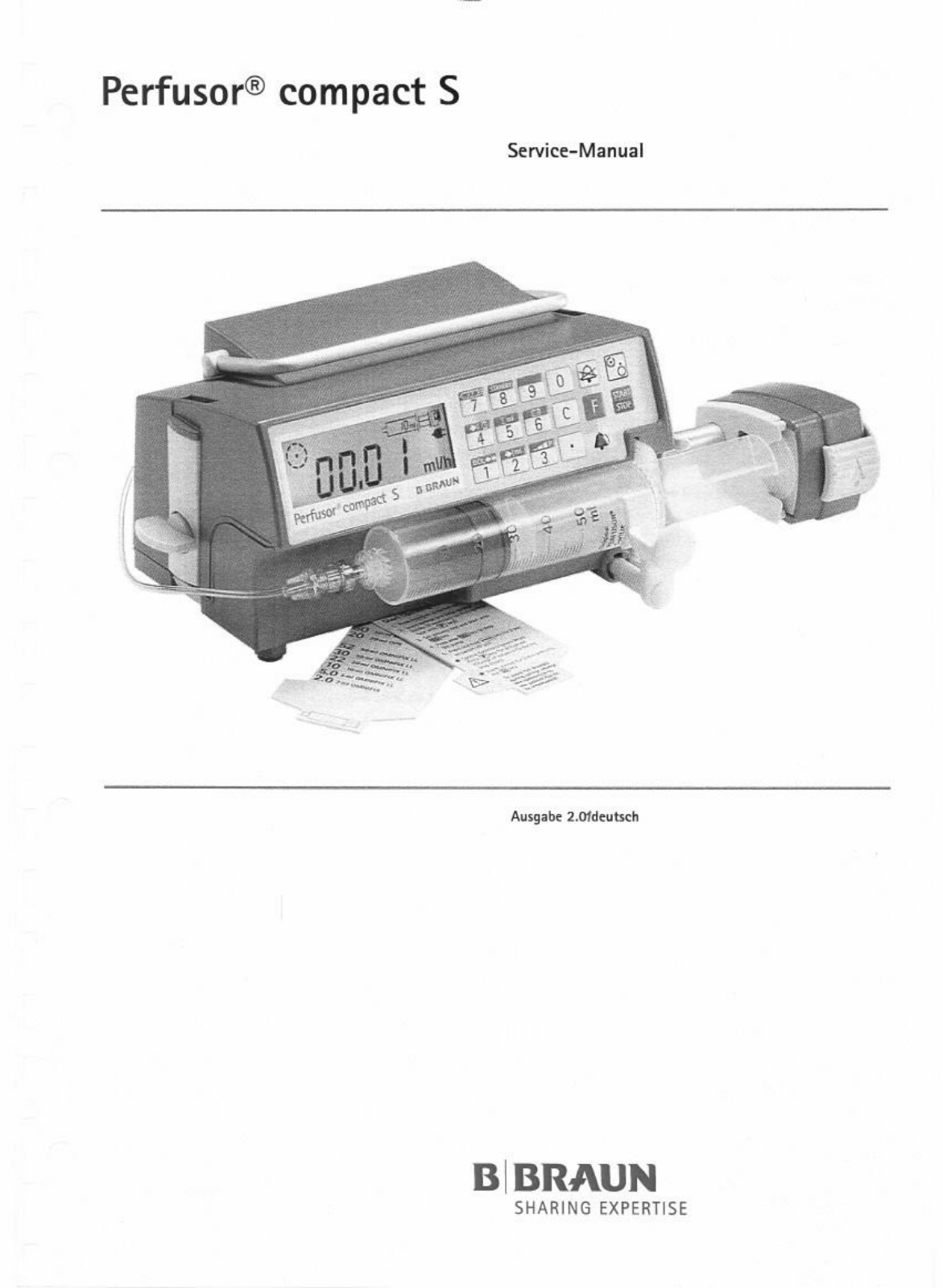B Braun Perfusor Compact S User manual