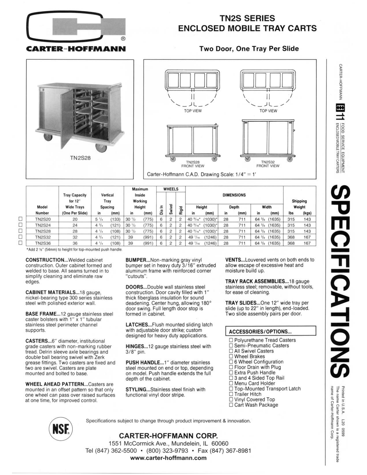 Carter Hoffman TN2S, TN2S20 User Manual - ManualMachine.com