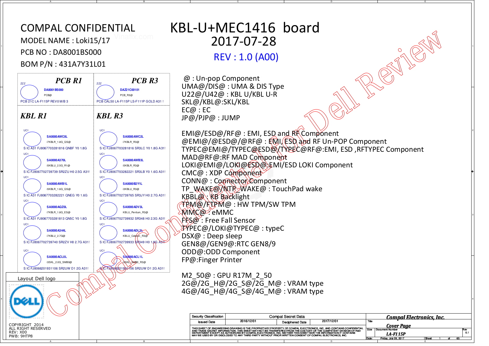 Dell Inspiron 15 5570 Schematics