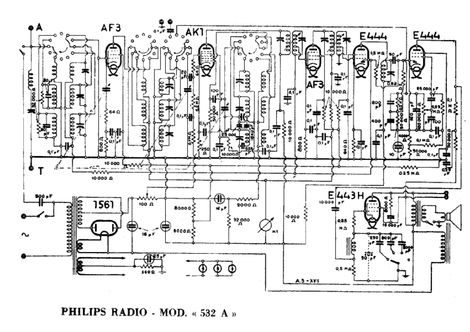 Philips 532a schematic