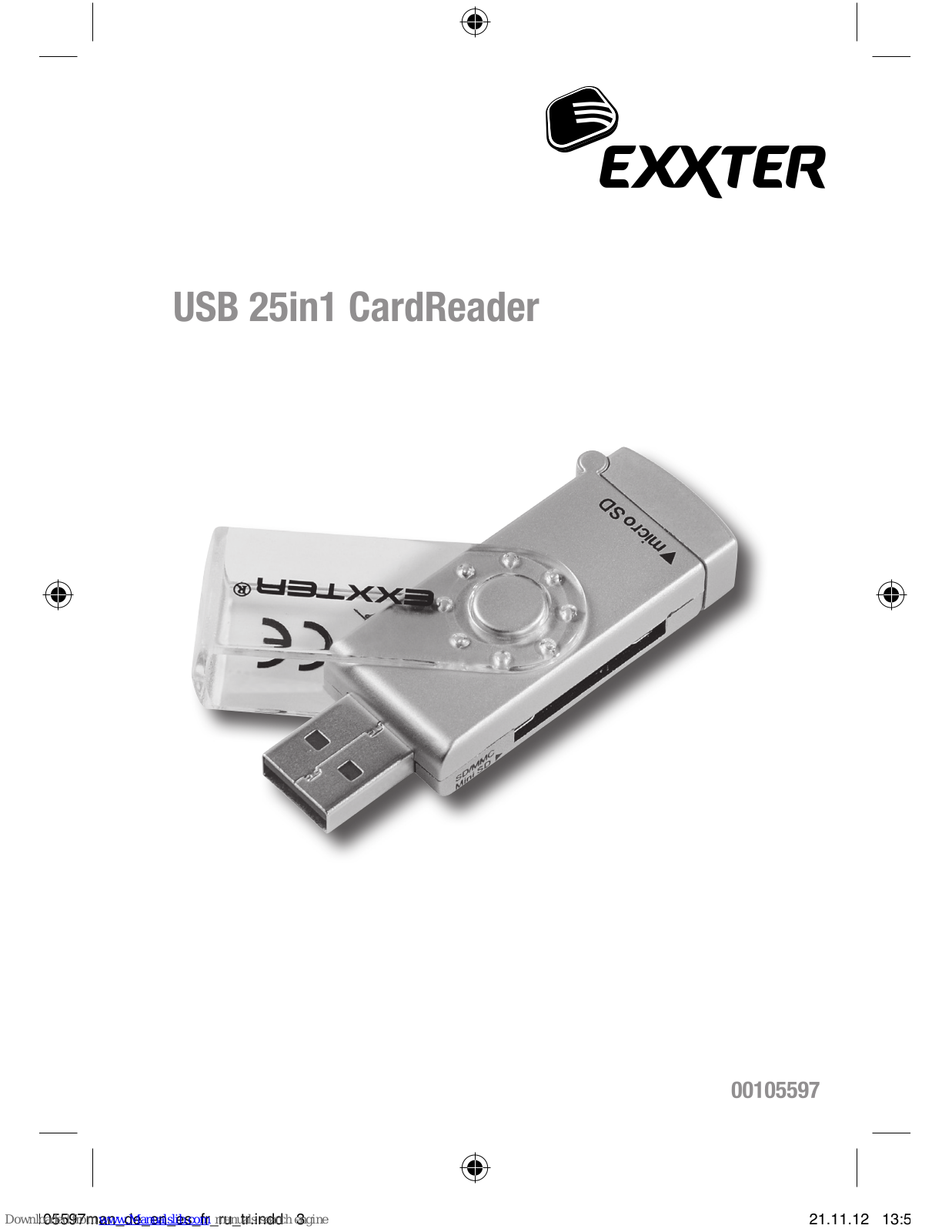 Exxter 105597 Operating Instruction