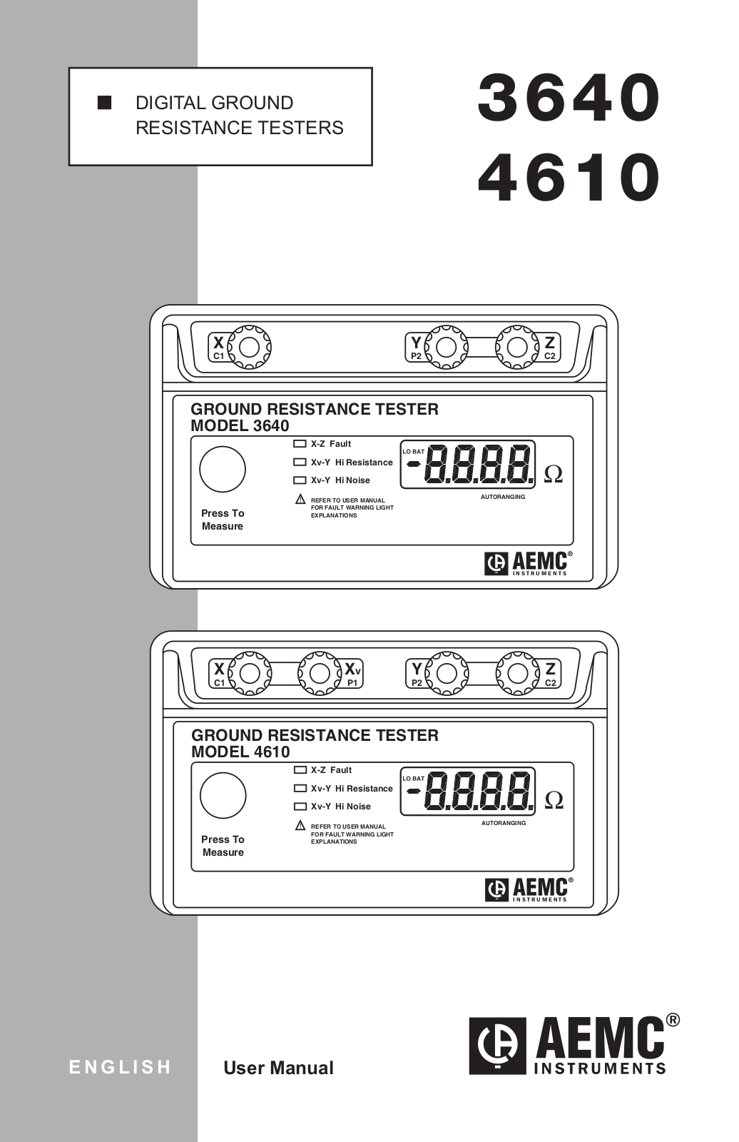 AEMC 3640 Operating Manual