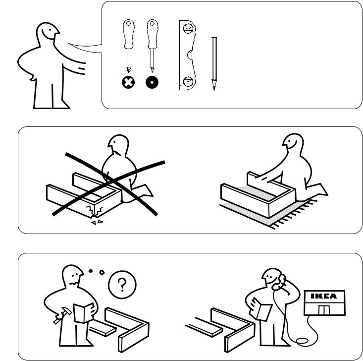 Ikea S49047317, S59046591, S69046595, S89046617, S99046607 Assembly instructions