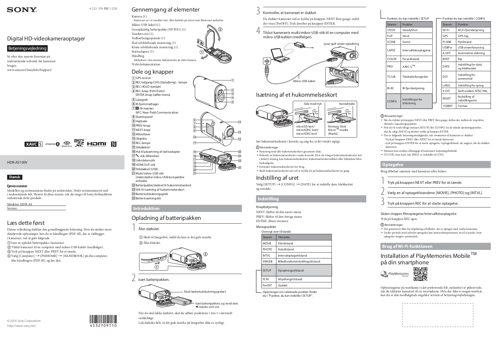 Sony HDR-AS100VB User Manual