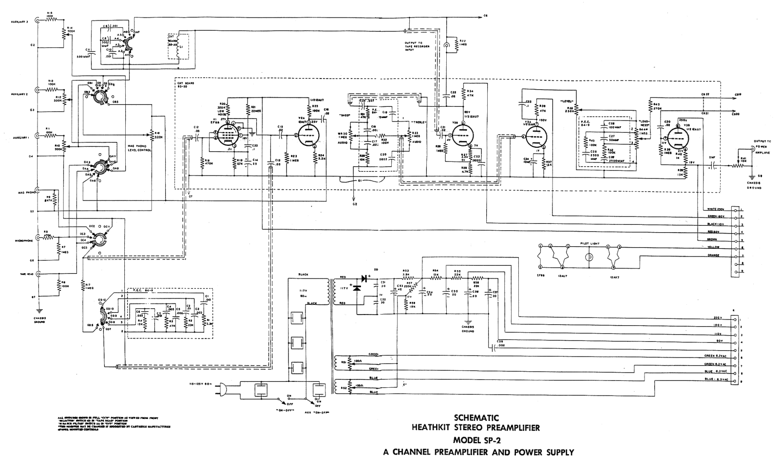 Heathkit SP-2-SCH Schematic