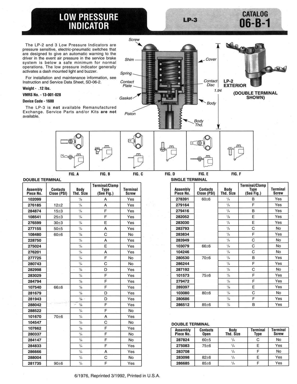 BENDIX 06-B-1 User Manual