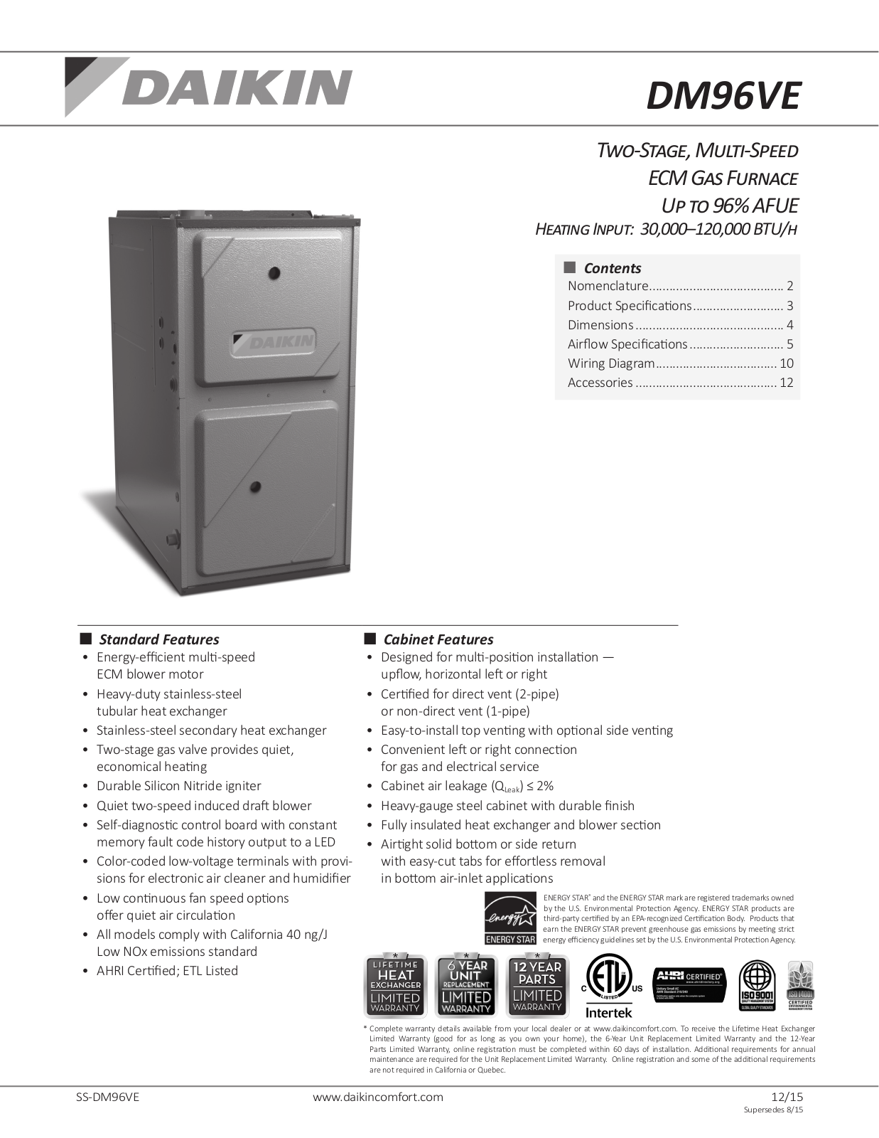 Goodman DM96VE0302BNA User Manual