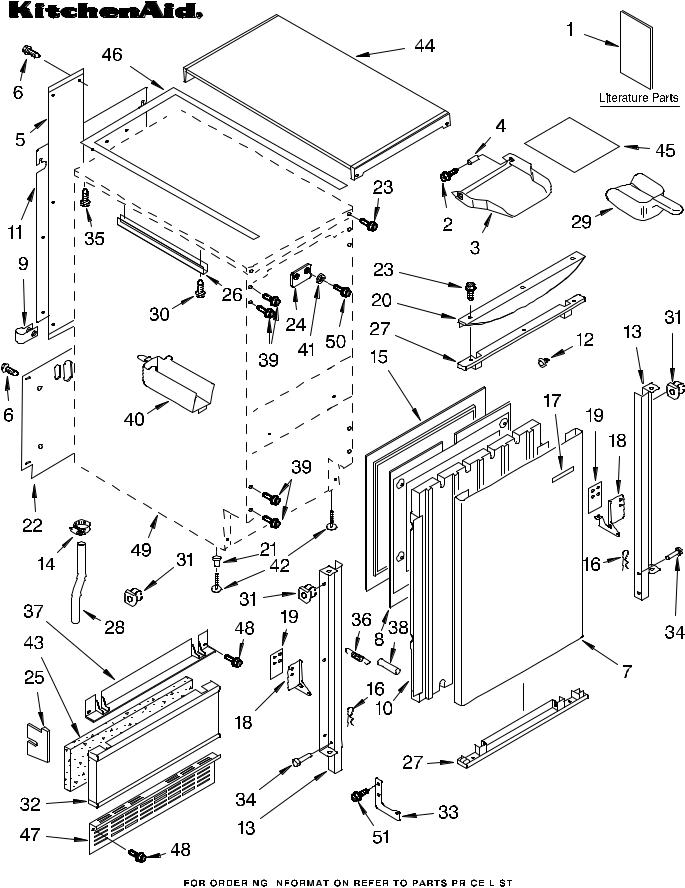 KitchenAid KUIS18NNJW6 Parts List