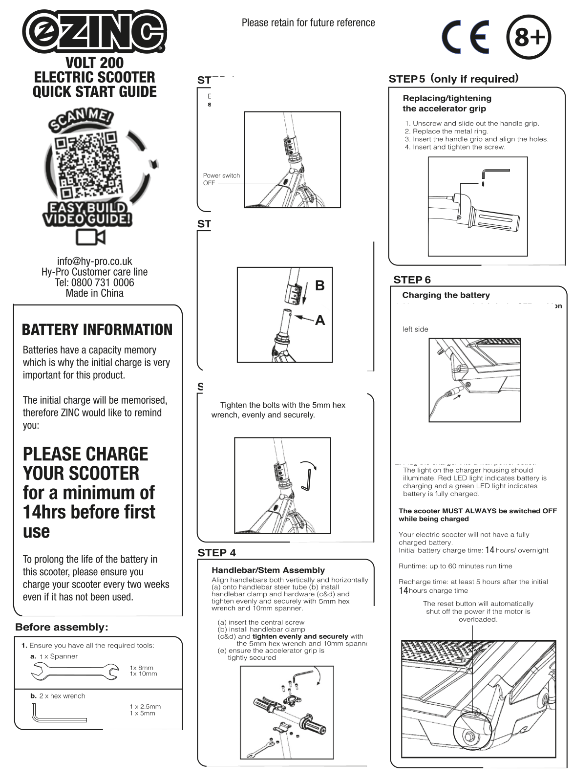 Zinc ZC05189 Instruction manual