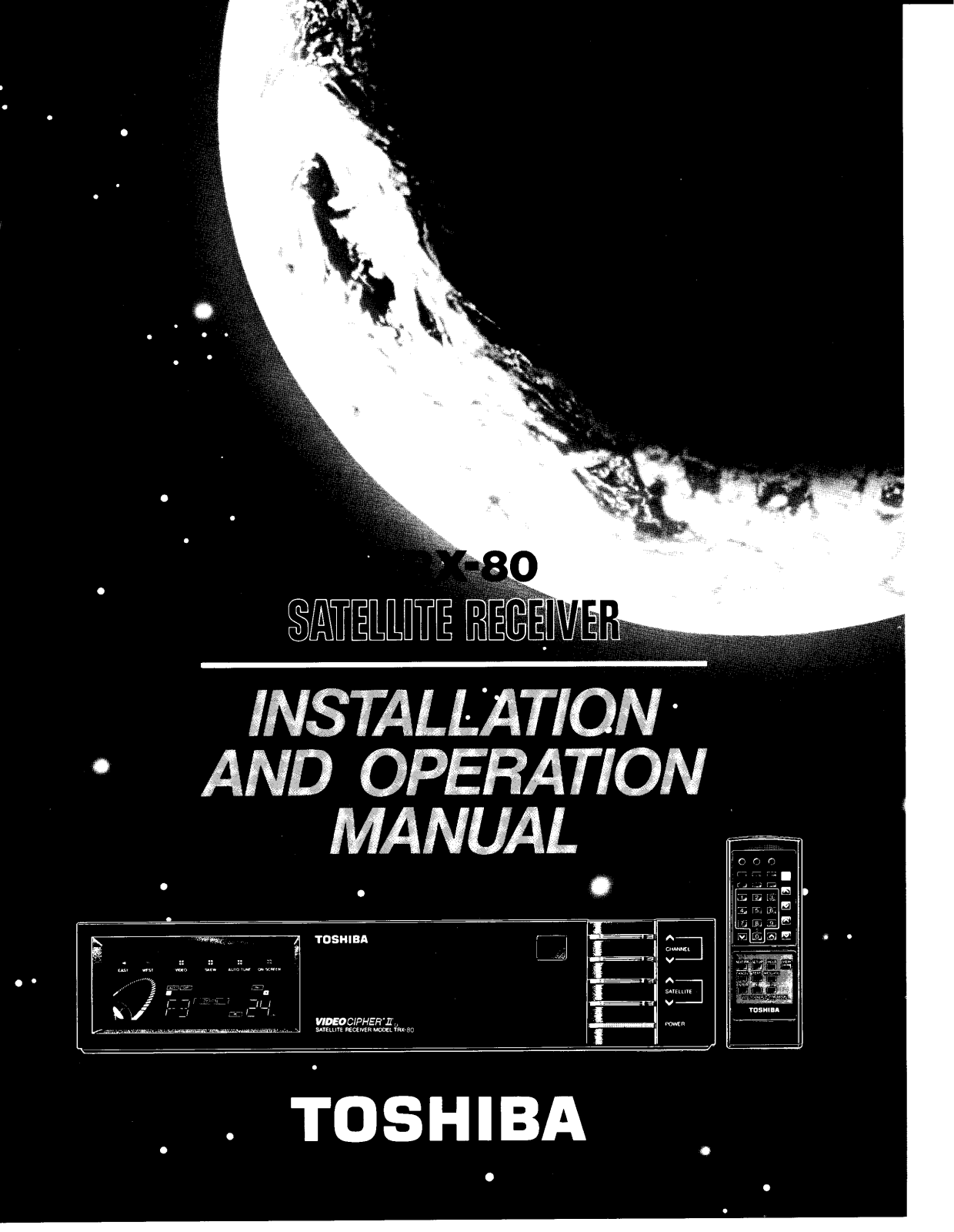 Toshiba TRX80 User Manual