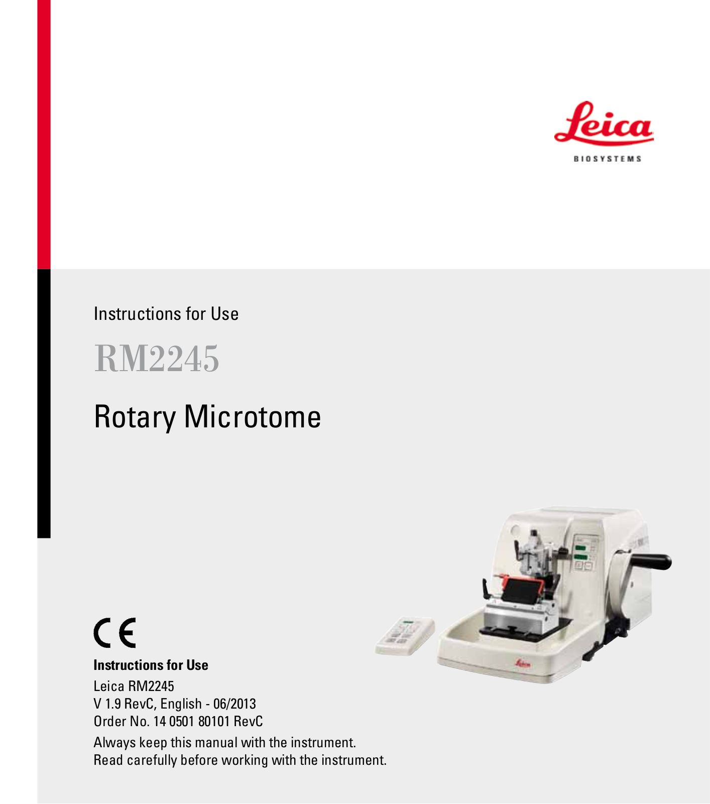 Leica RM2245 User Manual