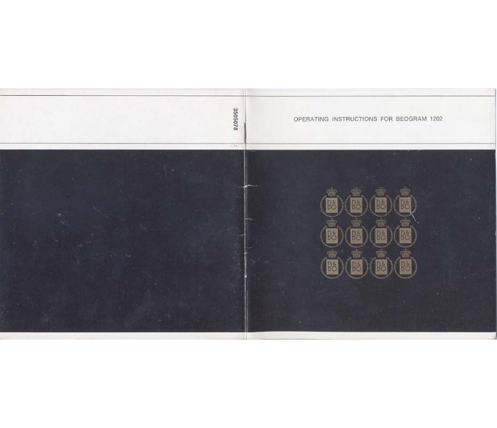Bang and Olufsen Beogram 1202 Owners manual
