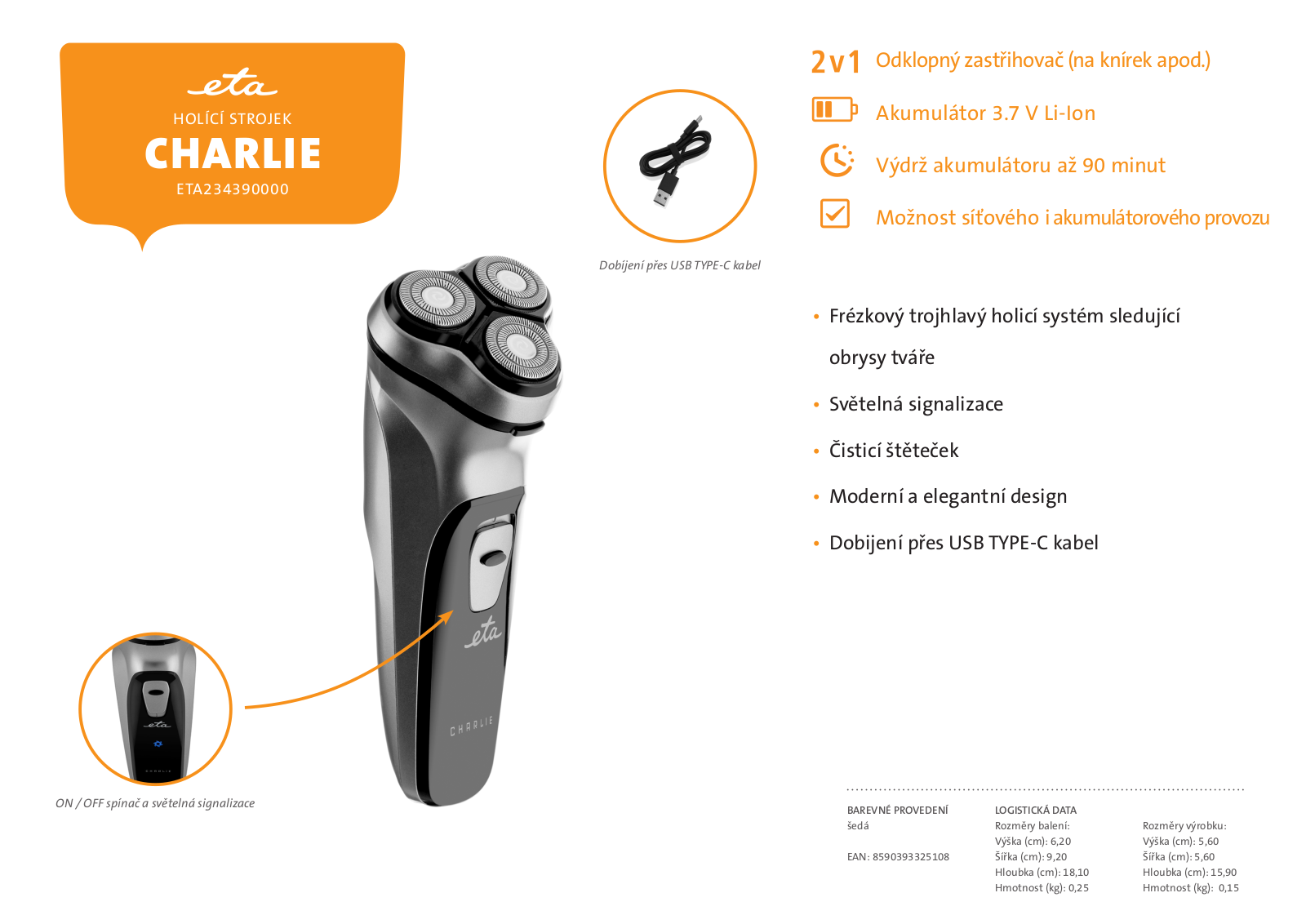 ETA Charlie 2343 90000 User Manual