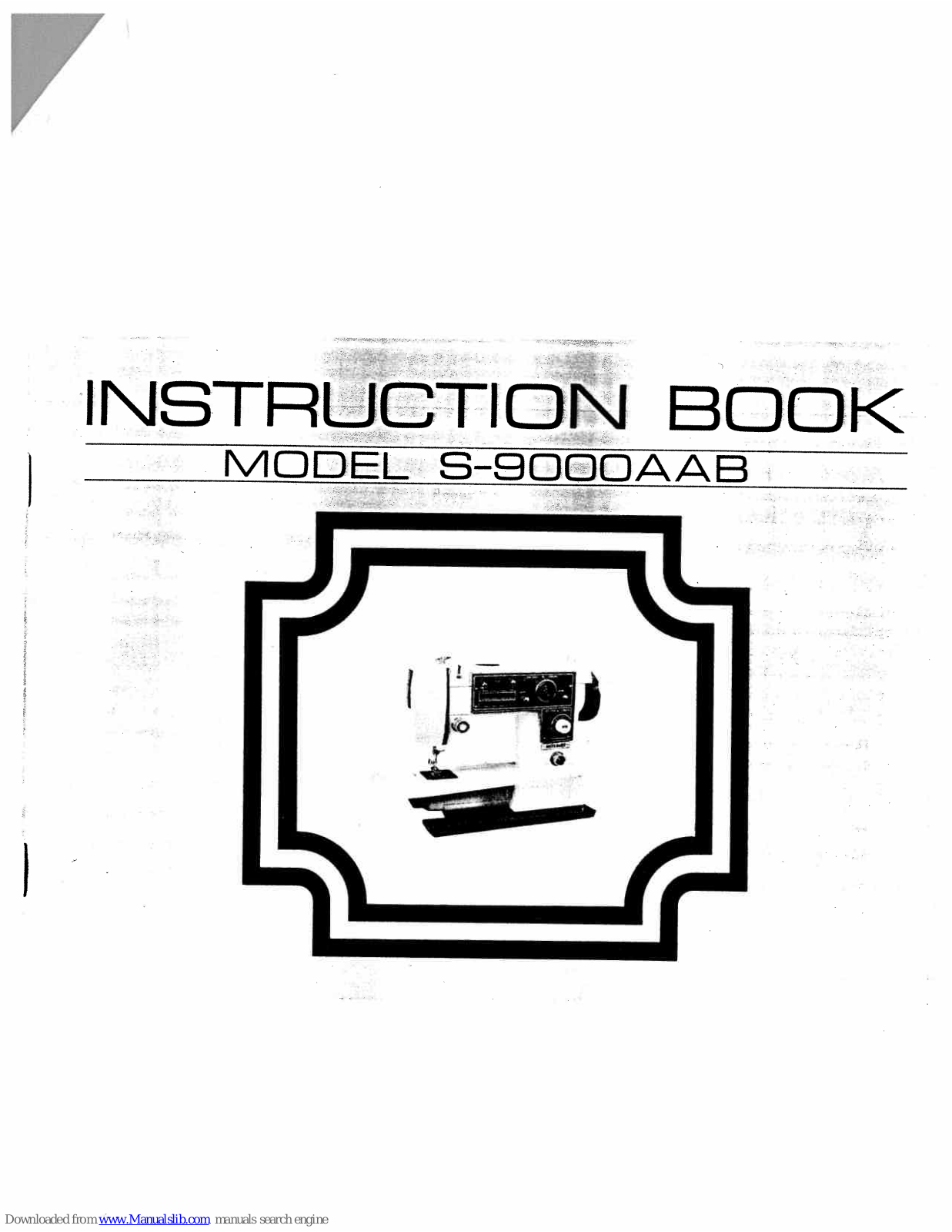 White Sewing S-9000AAB Instruction Book - ManualMachine.com