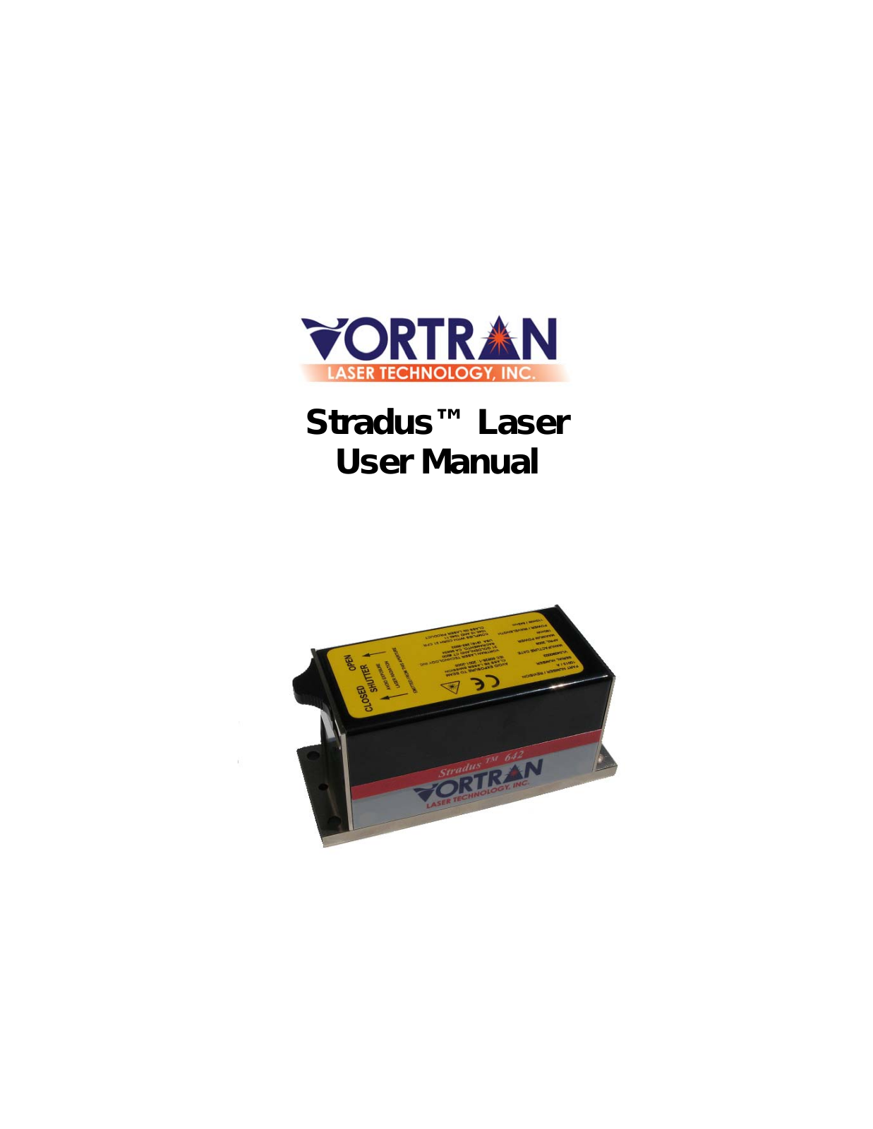 Vortran Stradus User Manual