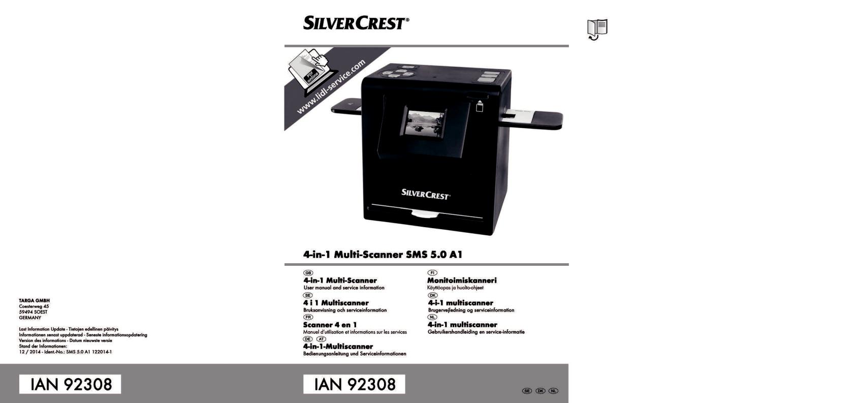 Silvercrest SMS 5.0 A1 User Manual