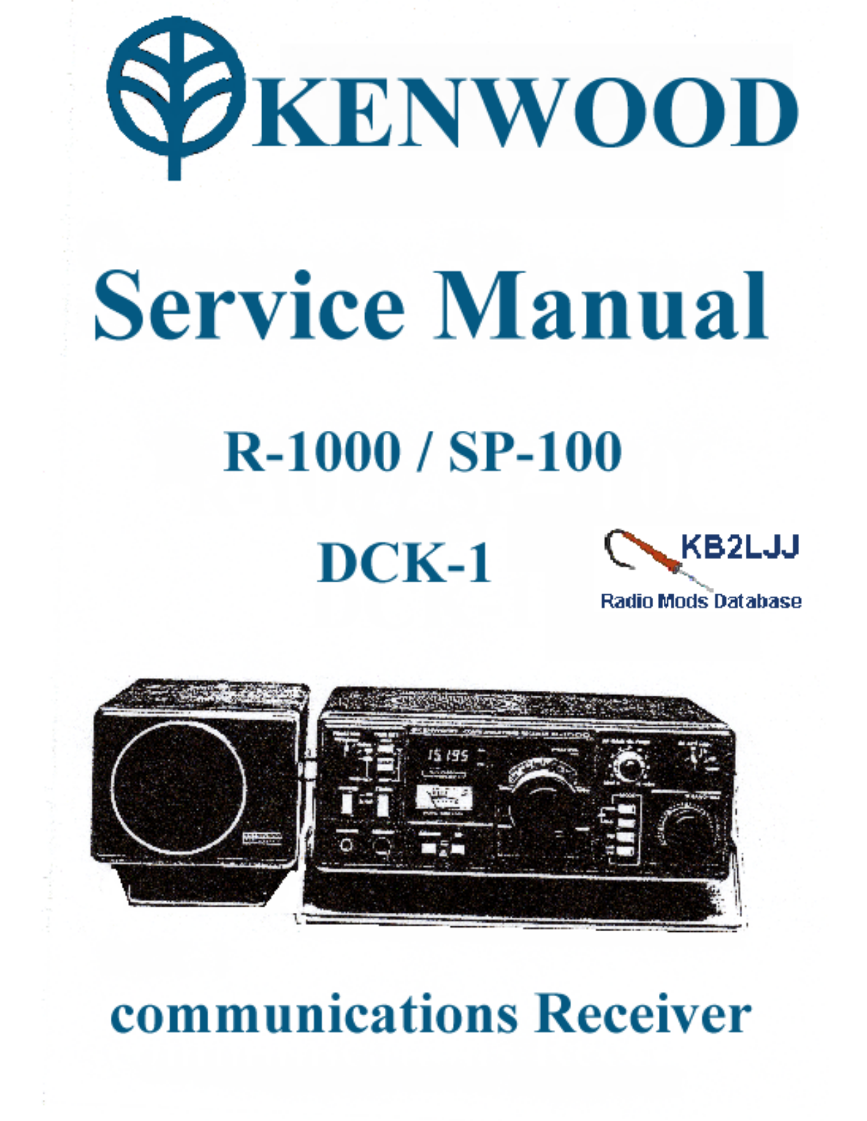 Kenwood R-1000 Service manual