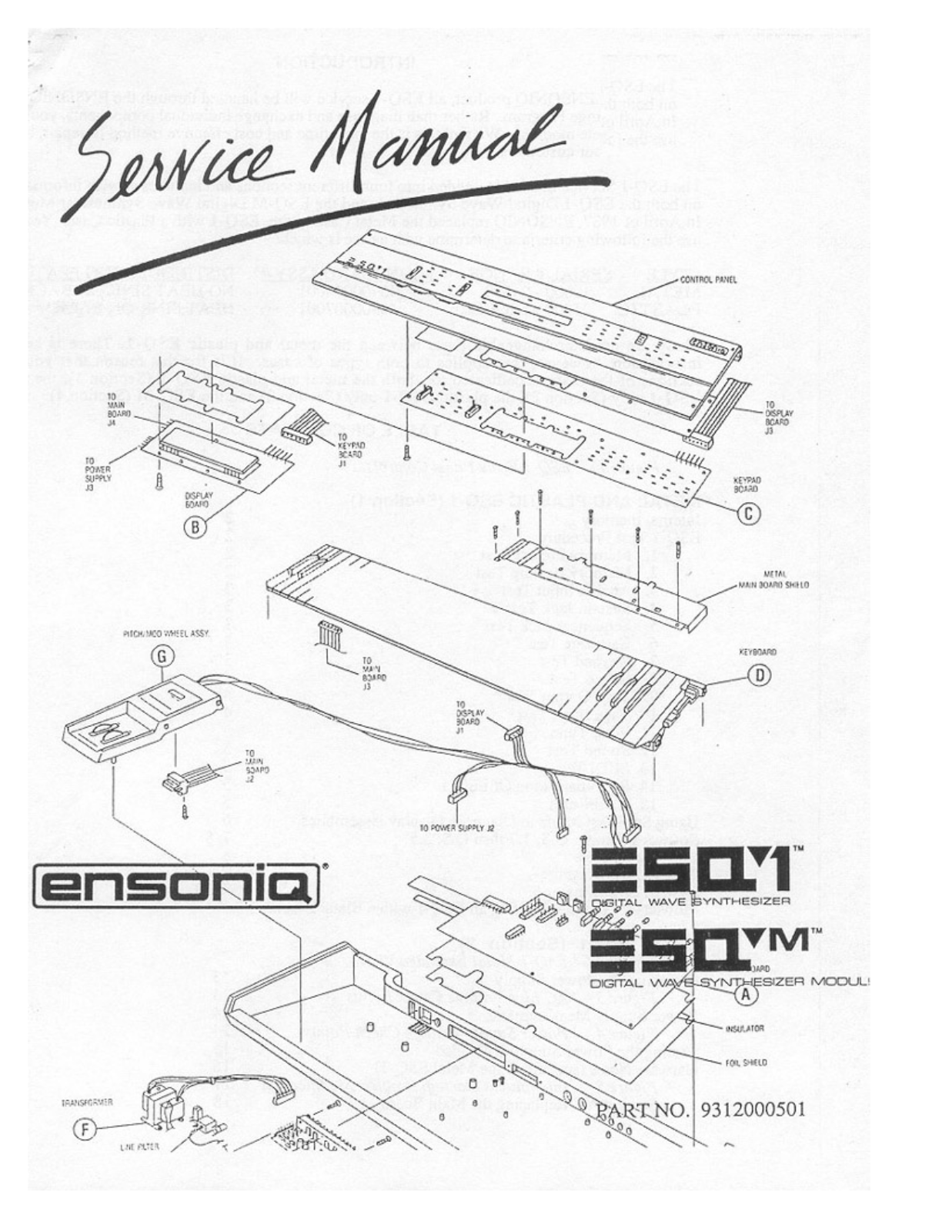 Ensoniq ESQ-1 User Manual