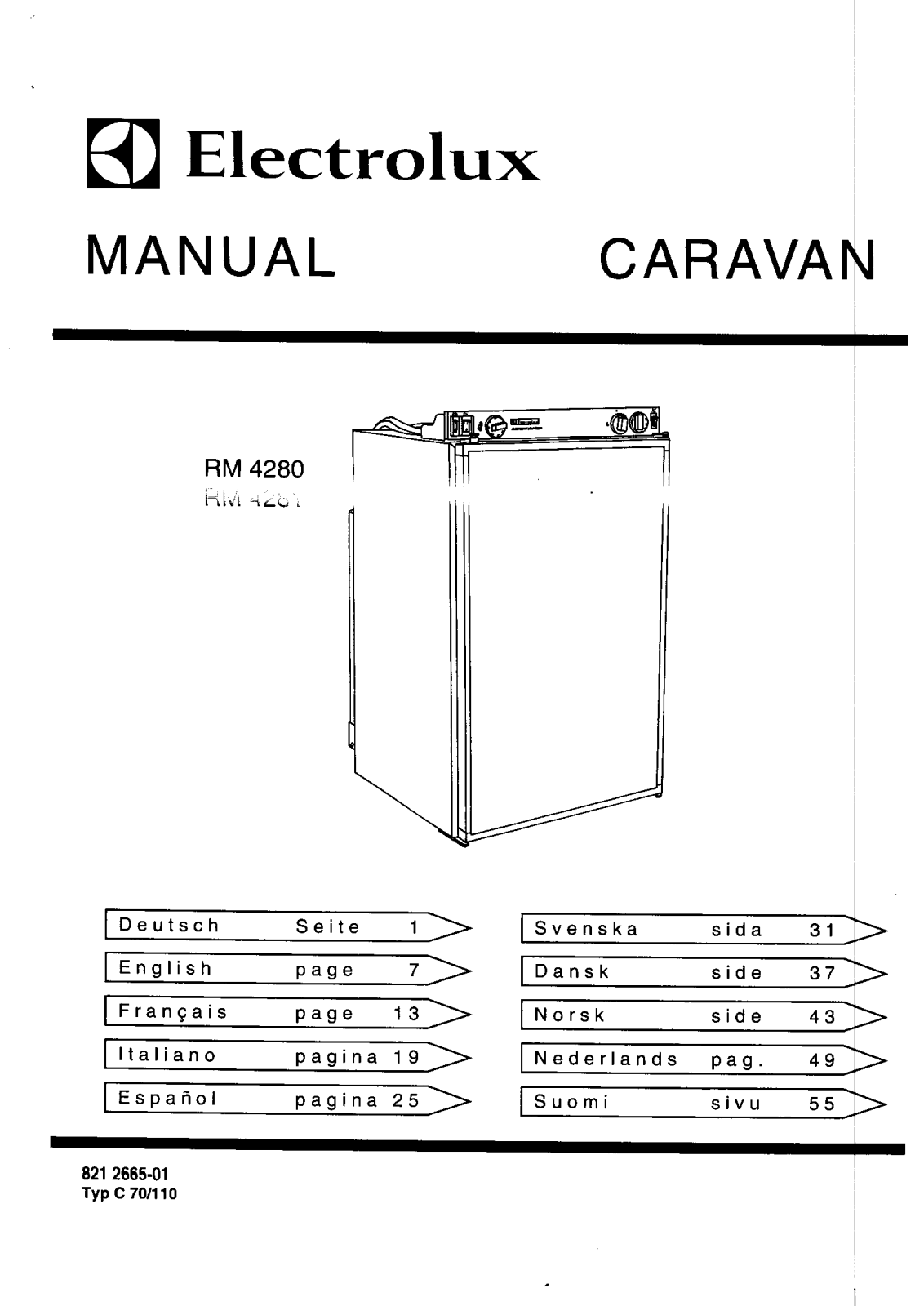 AEG RM4281, RM4280, RM4281M, RM4280M, RM4281L User Manual