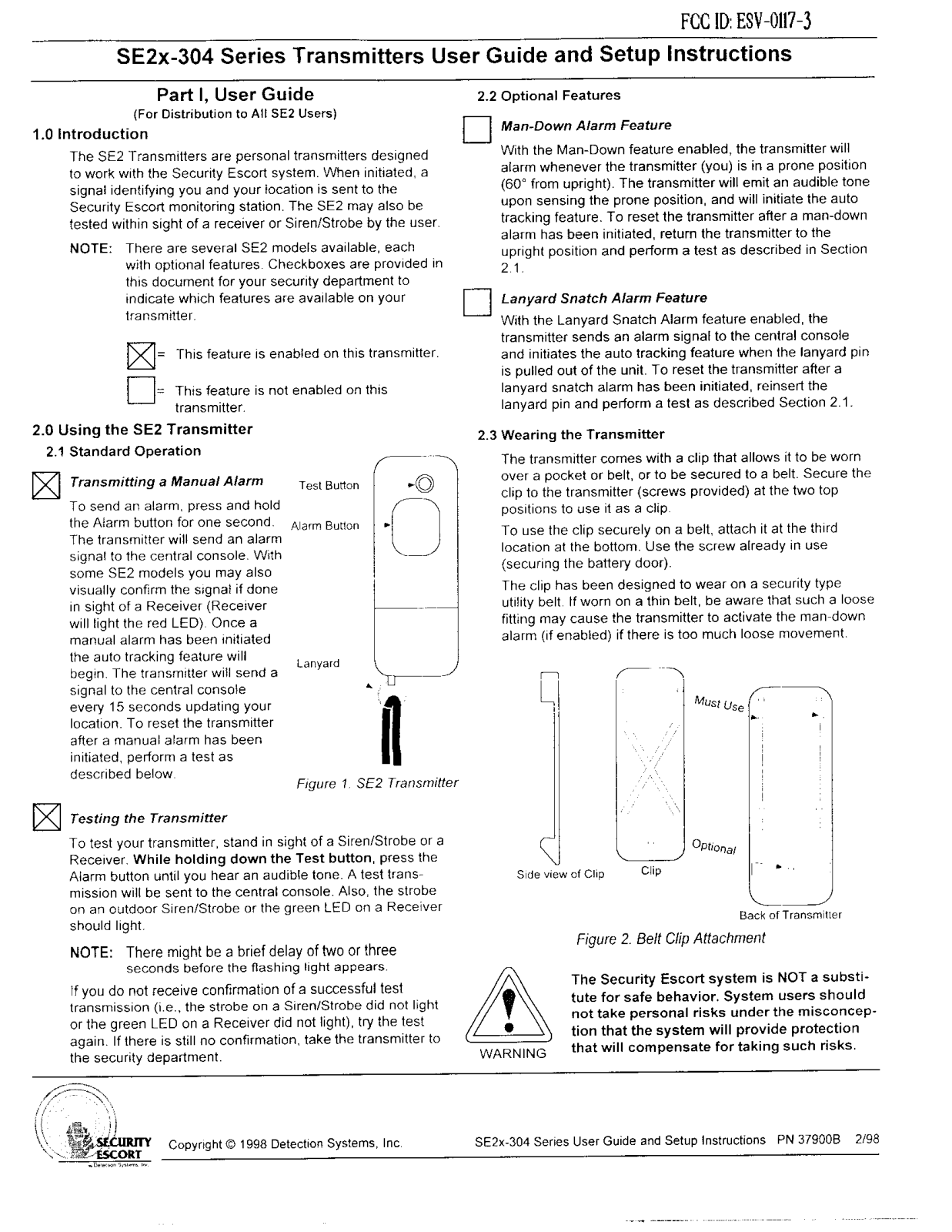 Bosch Security Systems 0117 3 User Manual