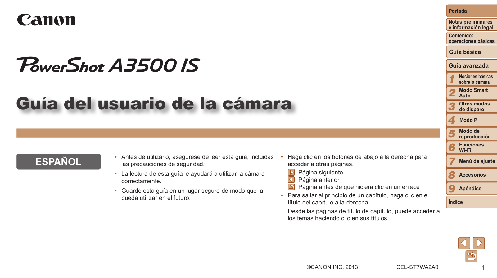 Canon A3500 IS User Manual